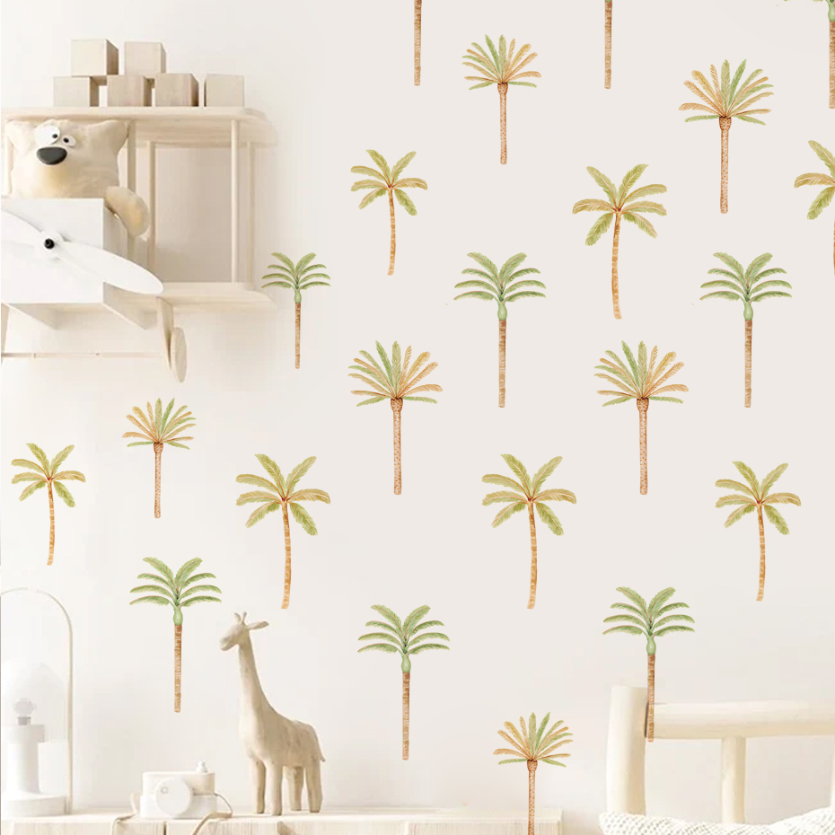 Baby Girl Nursery Quotes - Boho Kokospalme Wandaufkleber für Kinder Baby