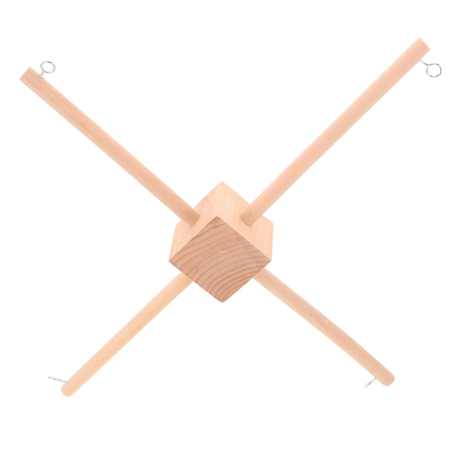 Baby Nursery In - 1 Set Neutrales Babybett-Mobile-Gestell aus Holz,