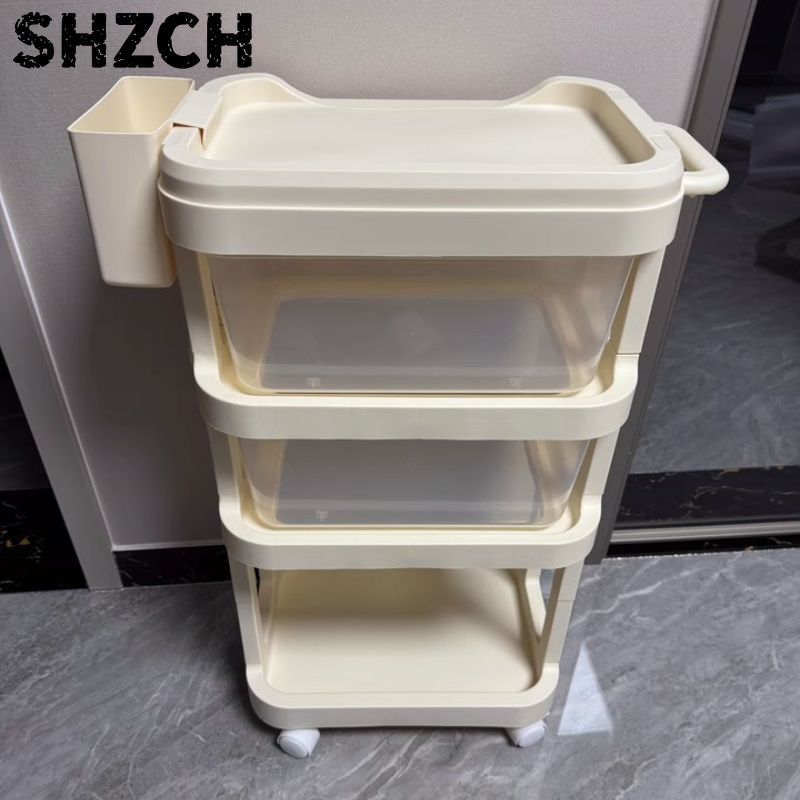 Baby Nursery Cart - Mehrschichtiger Rollwagen für Babys, Beweglicher Kinderzimmer-Organizer,