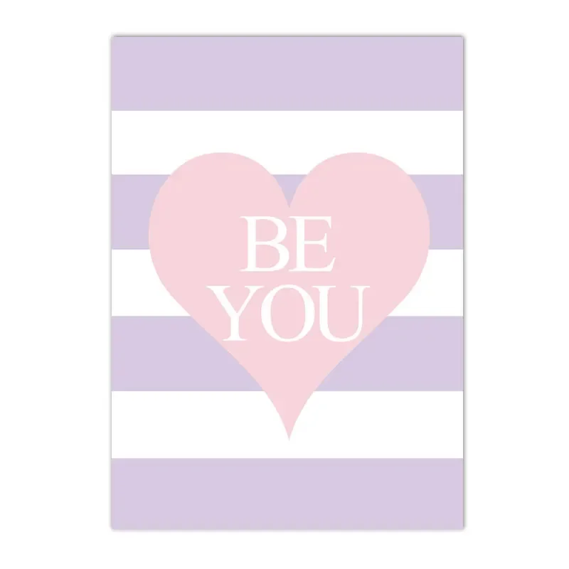 Baby Girl Nursery Quotes - Rosa Einhorn Regenbogen Liebesherz Zitate Kinderzimmer