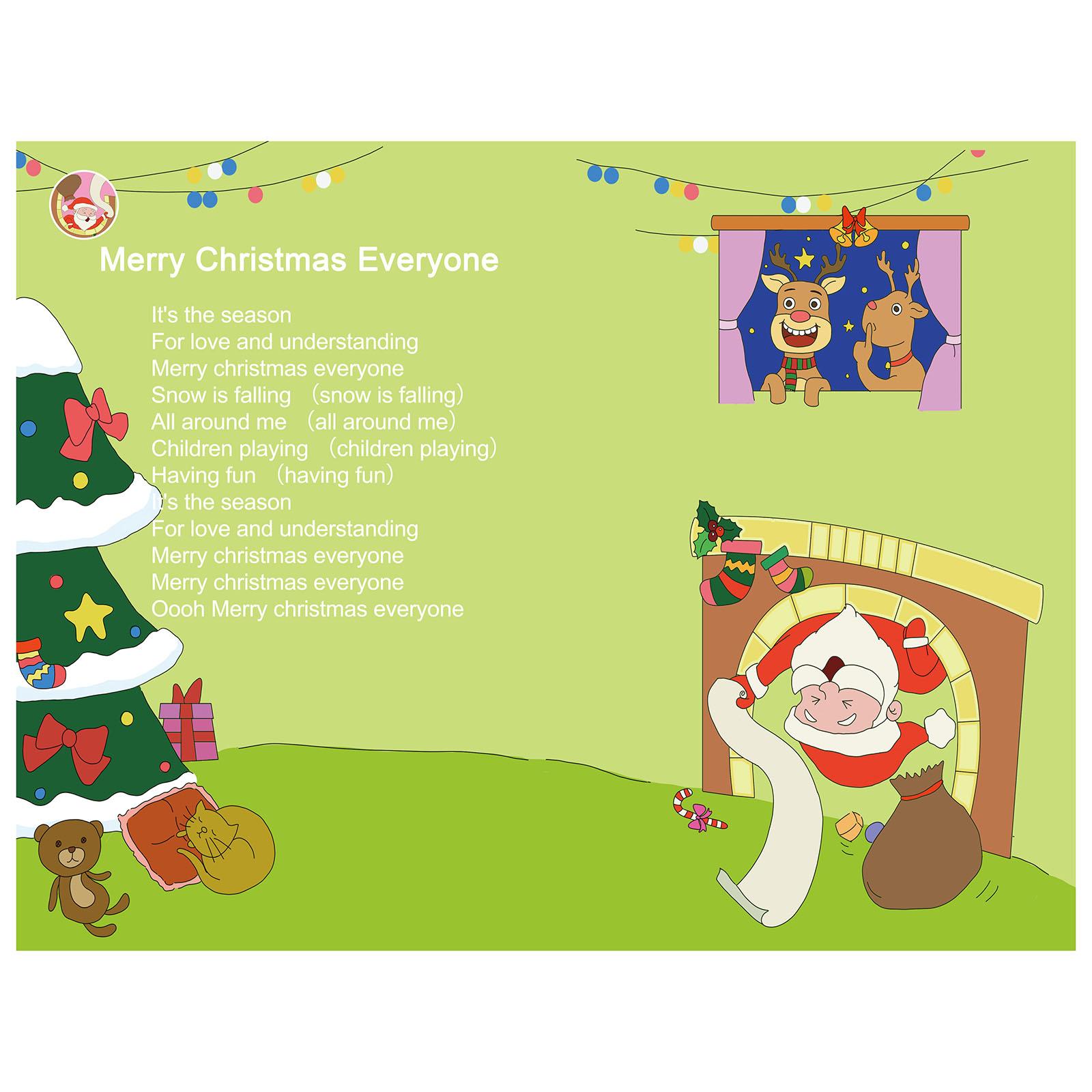 Baby Nursery Songs - Interaktives Kinder-Soundbuch Feiertage 10 Lieder Weihnachtsschlaflieder