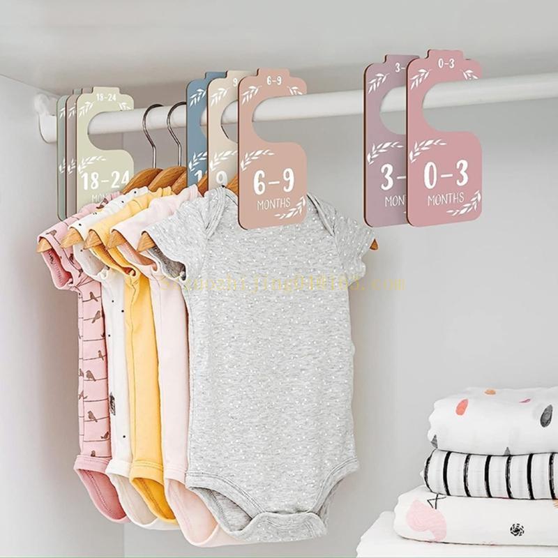 Baby Nursery Closet - 8er-Set Baby-Schrank-Trennwände aus Holz für Kinderzimmer,