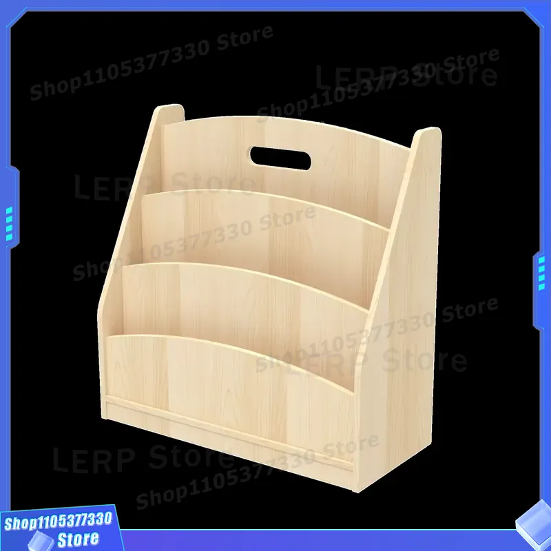 Baby Bookshelf Small - Holz-Hohlregal für Kindertagesstätten, Kleine Bücherregale mit