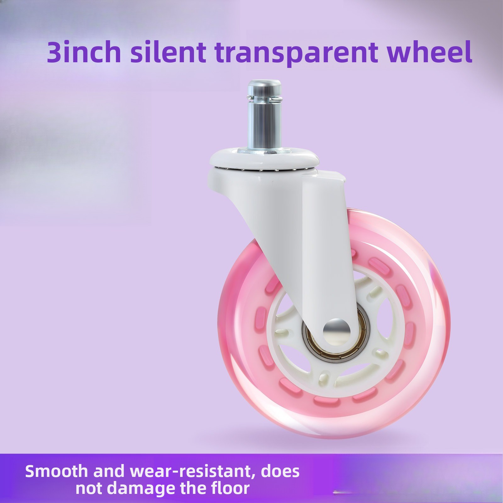 Baby Nursery Trolley - 5 Stück Möbelrollen, weiche Gummi-Lenkrolle, große