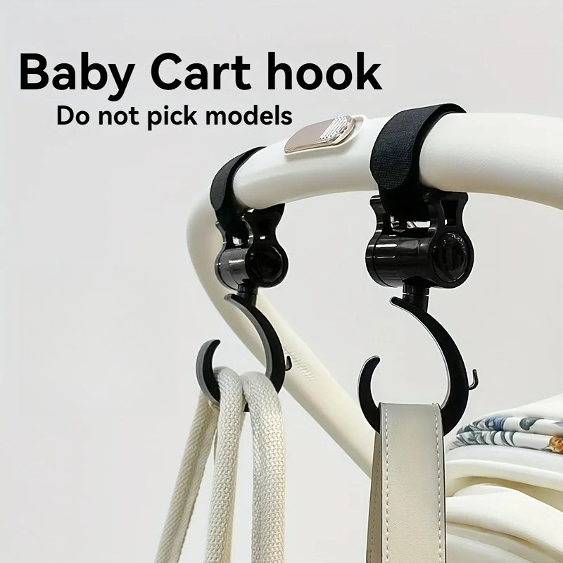 Baby Nursery Trolley - 360 ° Drehbarer Haken, Kinderwagenhaken, Trolleyhaken,