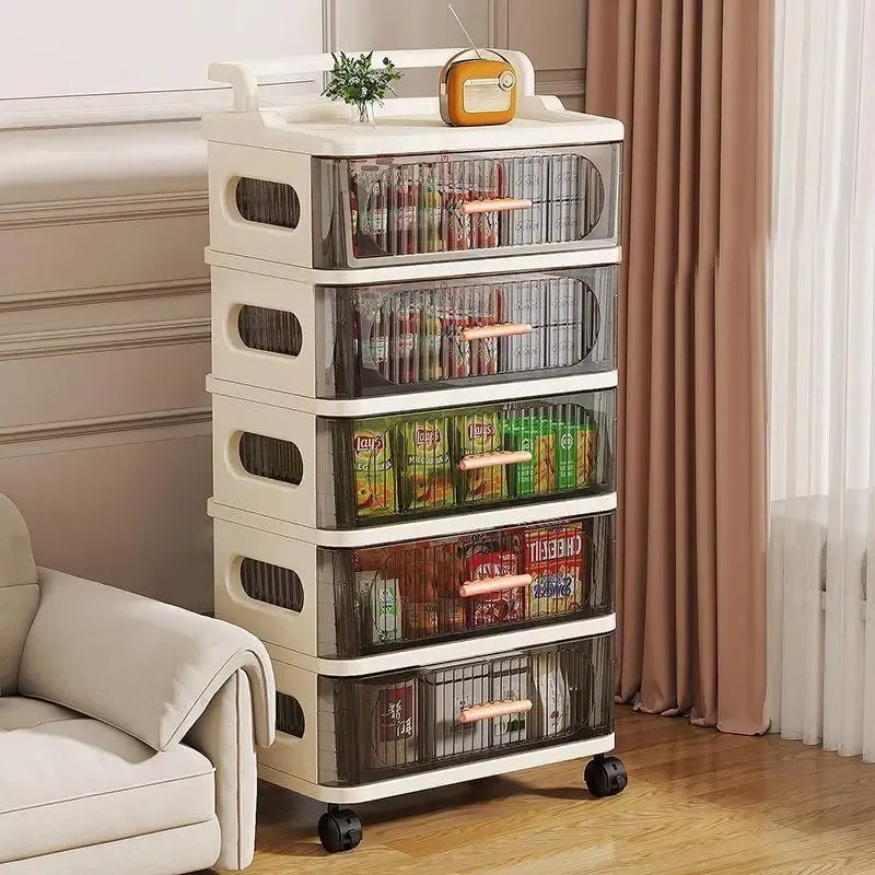 Baby Nursery Cart - Kinderspielzeug-Aufbewahrungsschrank mit mehreren Schubladen, mobiler Baby-Fütterungswagen