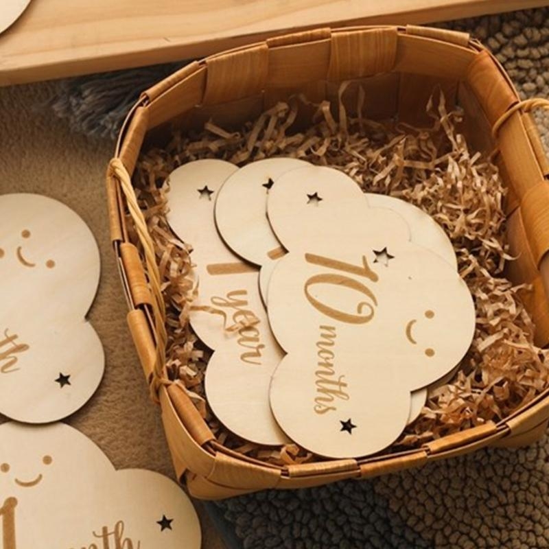 Milestone Card Set - Baby-Fotokarten, Meilensteinkarte, Säuglingswachstum, Schwangerschaftskarte, Geschenk für