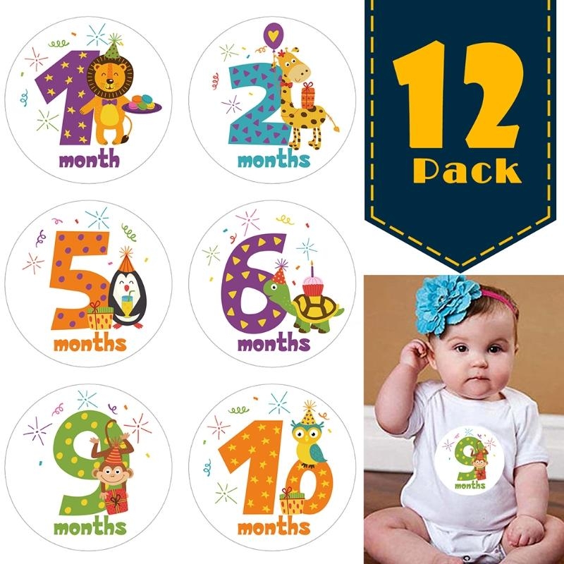 Milestone Card Set - J2HD 12 Teile/satz Cartoon Tier Baby
