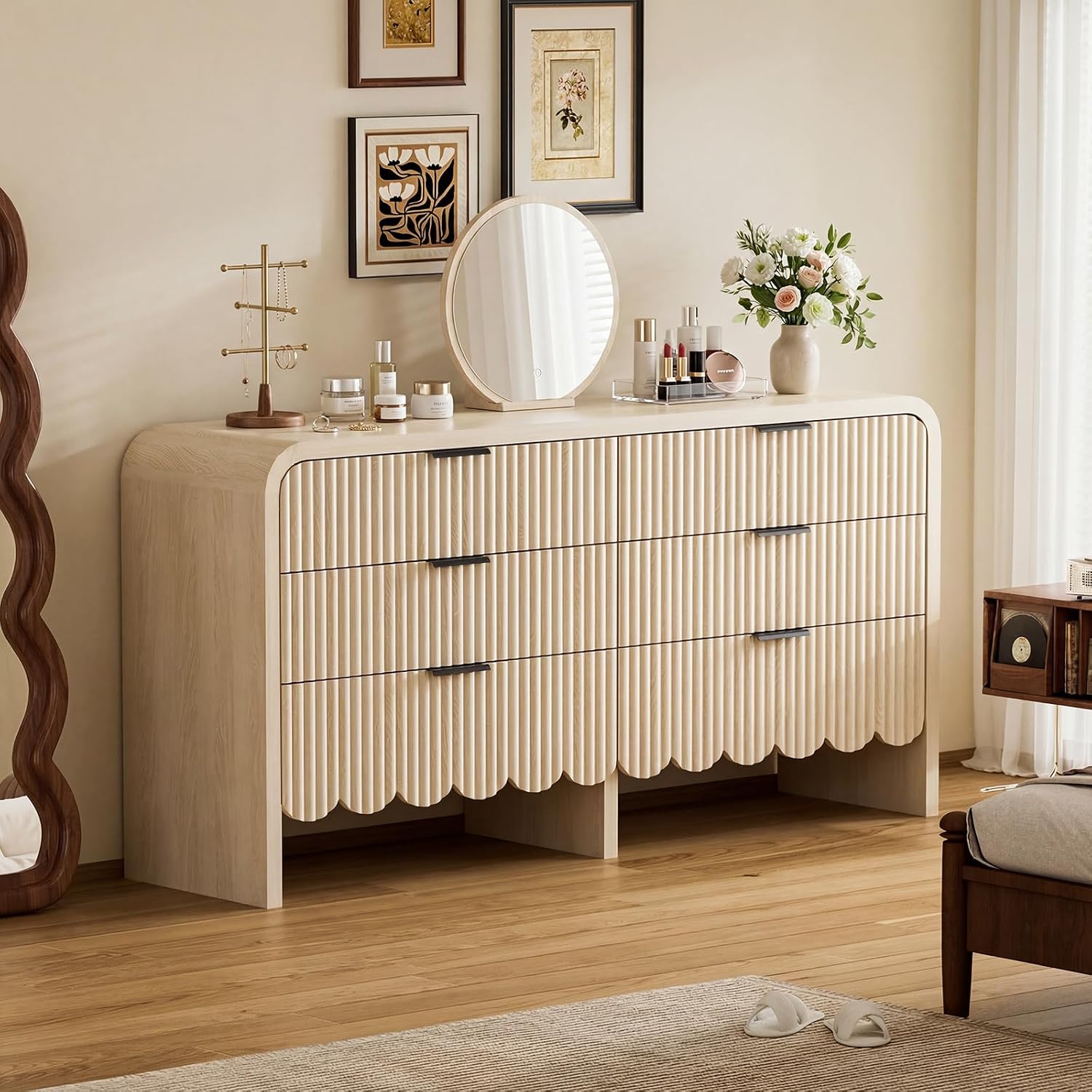 Holzkommode mit 6 Schubladen,  – Baby Nursery Closet Bewertung und Preis