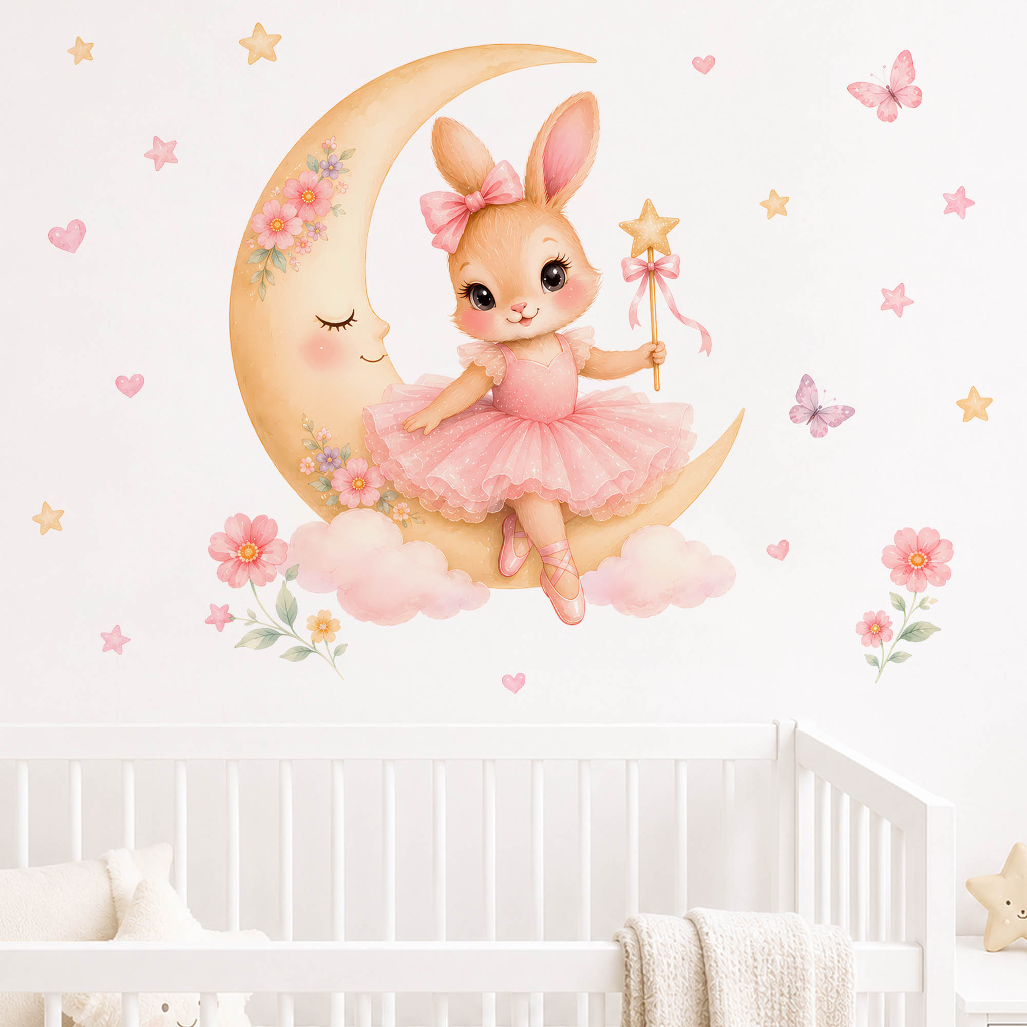 Aquarell Ballerina Häschen Mon – Baby Girl Nursery Quotes Bewertung und Preis