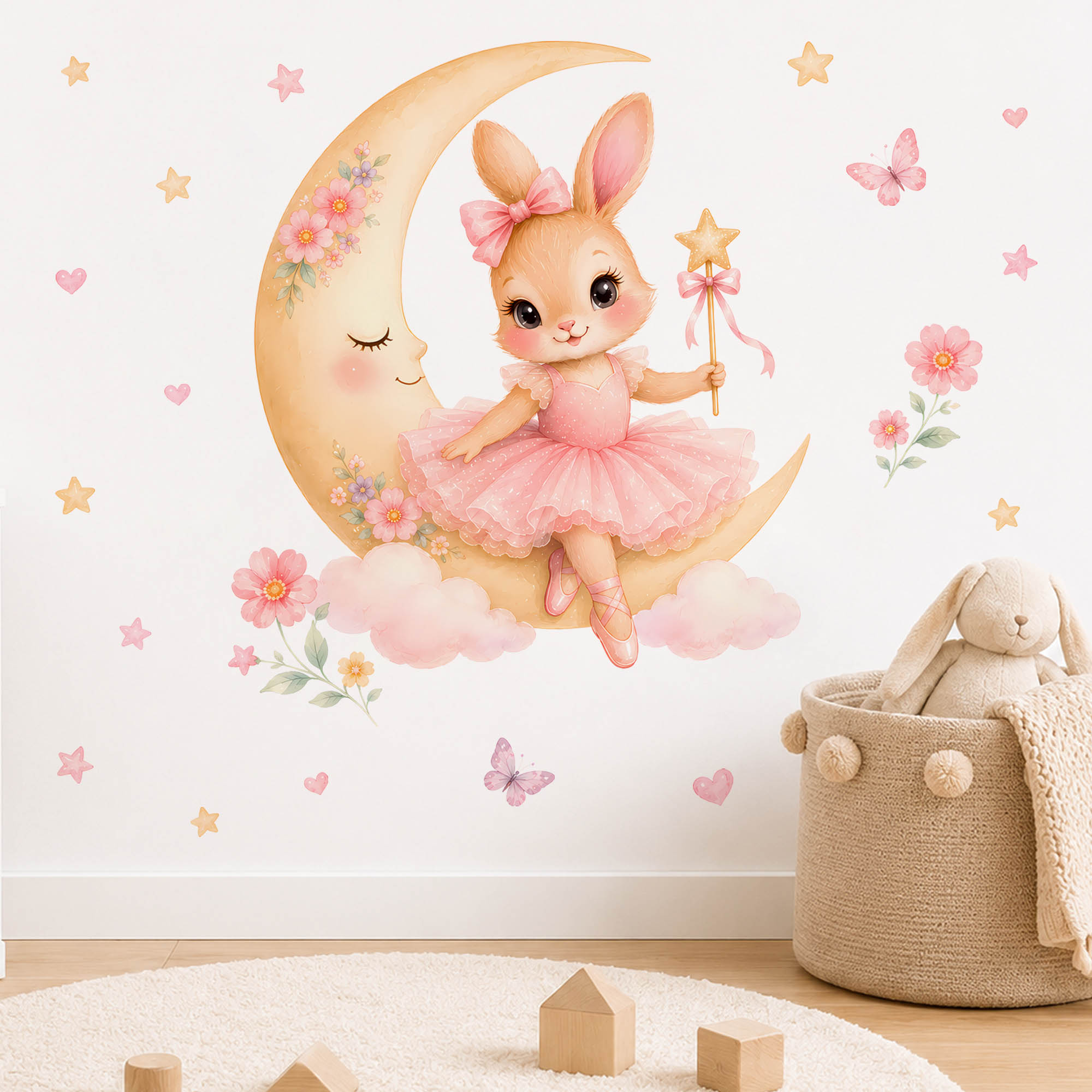 Aquarell Ballerina Häschen Mon – Baby Girl Nursery Quotes Bewertung und Preis