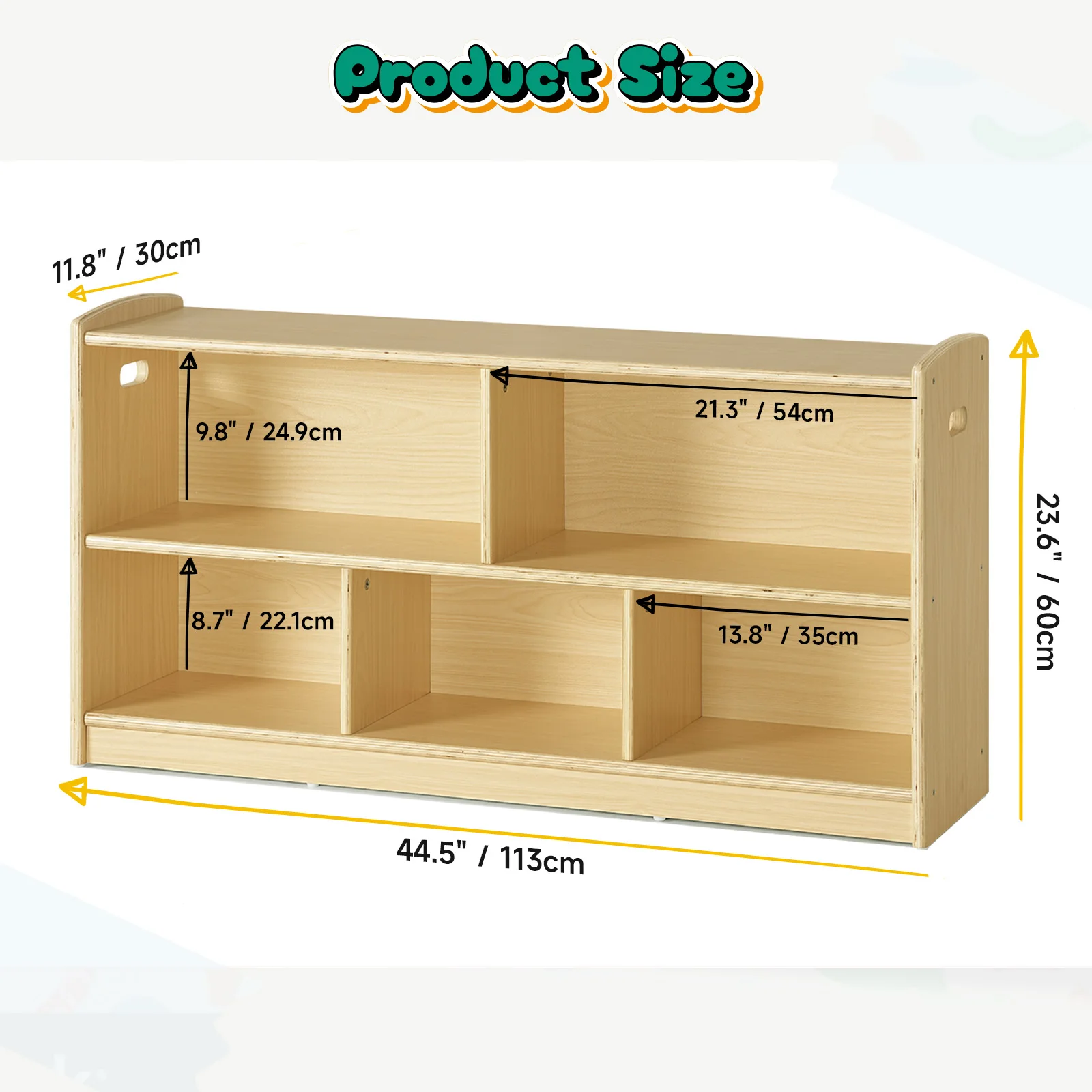 2-stöckiger Holz-Montessori-Sc – Baby Bookshelf Small Bewertung und Preis