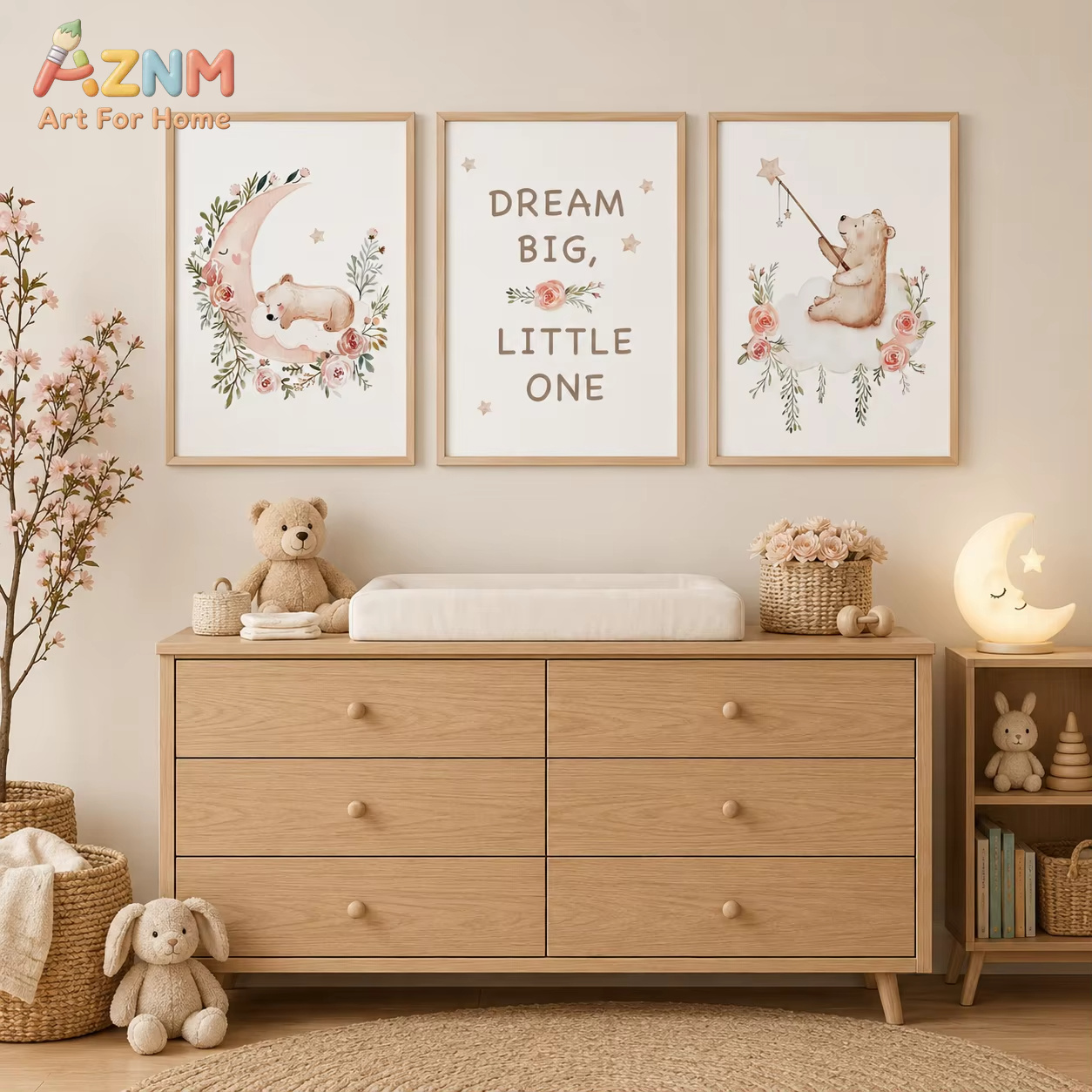 AZNM Kinderzimmer-Blumen-Wandk – Baby Girl Nursery Quotes Bewertung und Preis