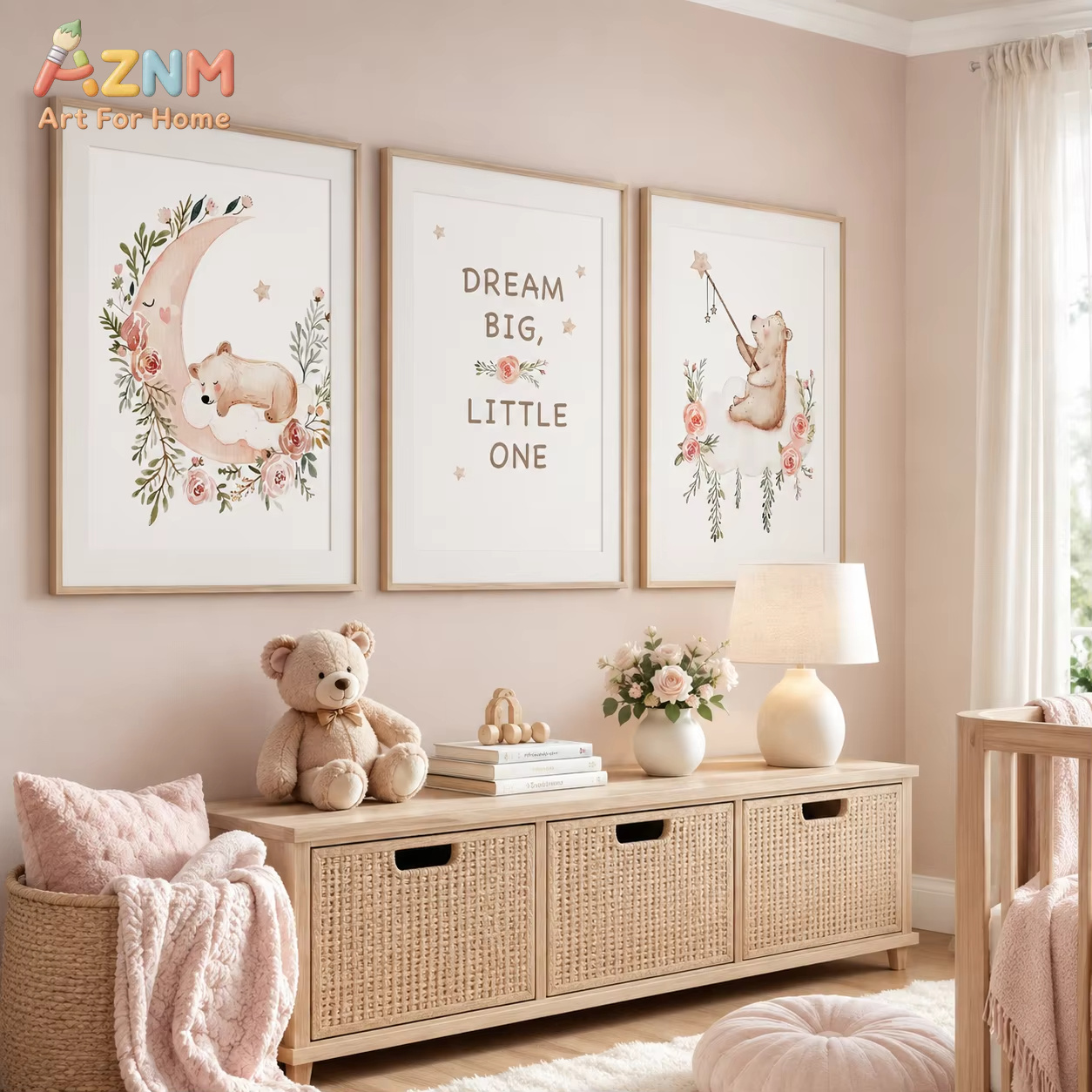 AZNM Kinderzimmer-Blumen-Wandk – Baby Girl Nursery Quotes Bewertung und Preis