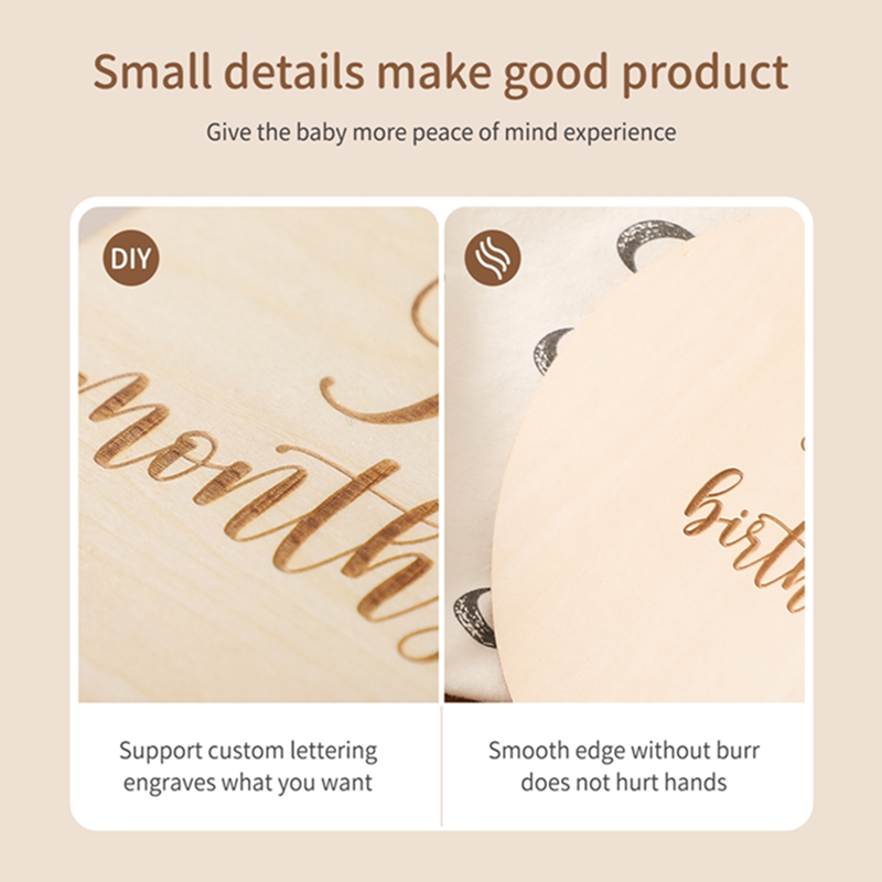 9PCS Baby Holz Ballon Mileston – Milestone Card Set Bewertung und Preis