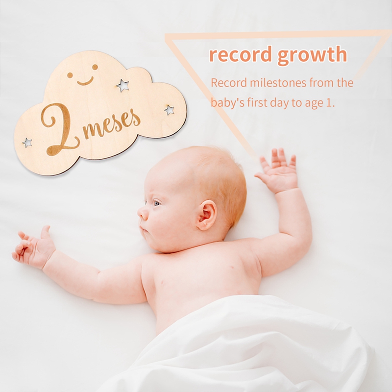 Spanisches Alphabet Baby Holz  – Milestone Card Set Bewertung und Preis