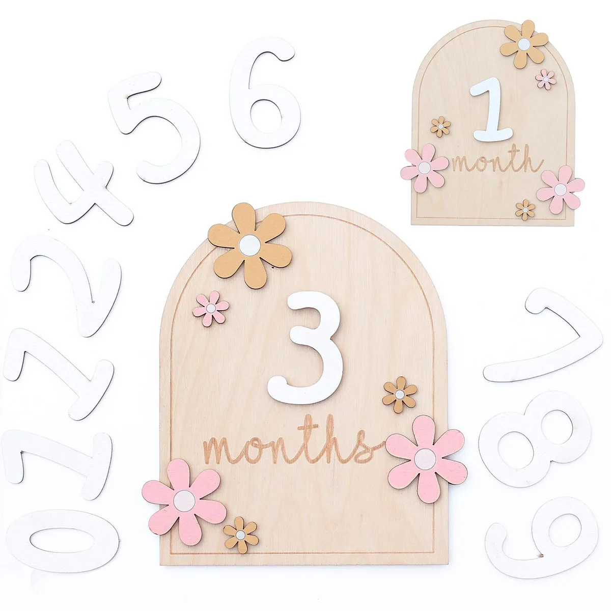 Mädchen Jungen Neugeborenen Fo – Milestone Card Set Bewertung und Preis