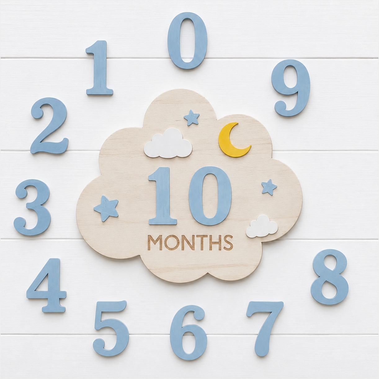 1-Set Holzkarten für die Monat – Milestone Card Set Bewertung und Preis