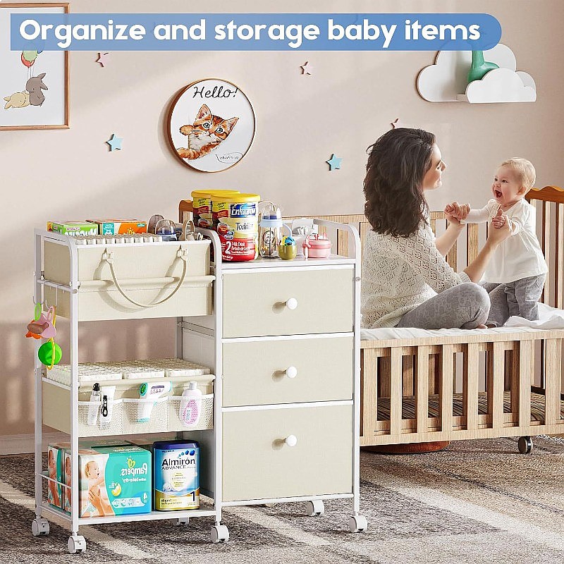 Großer Windel-Organizer-Wagen  – Baby Nursery Cart Bewertung und Preis
