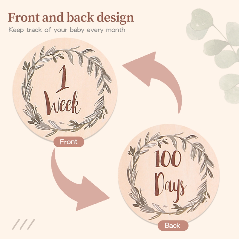 8 Stück hölzerne Baby-Meilenst – Milestone Card Set Bewertung und Preis