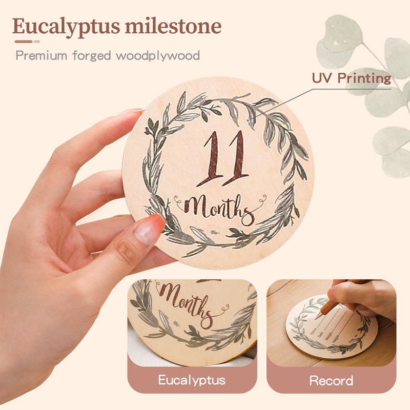 8 Stück hölzerne Baby-Meilenst – Milestone Card Set Bewertung und Preis
