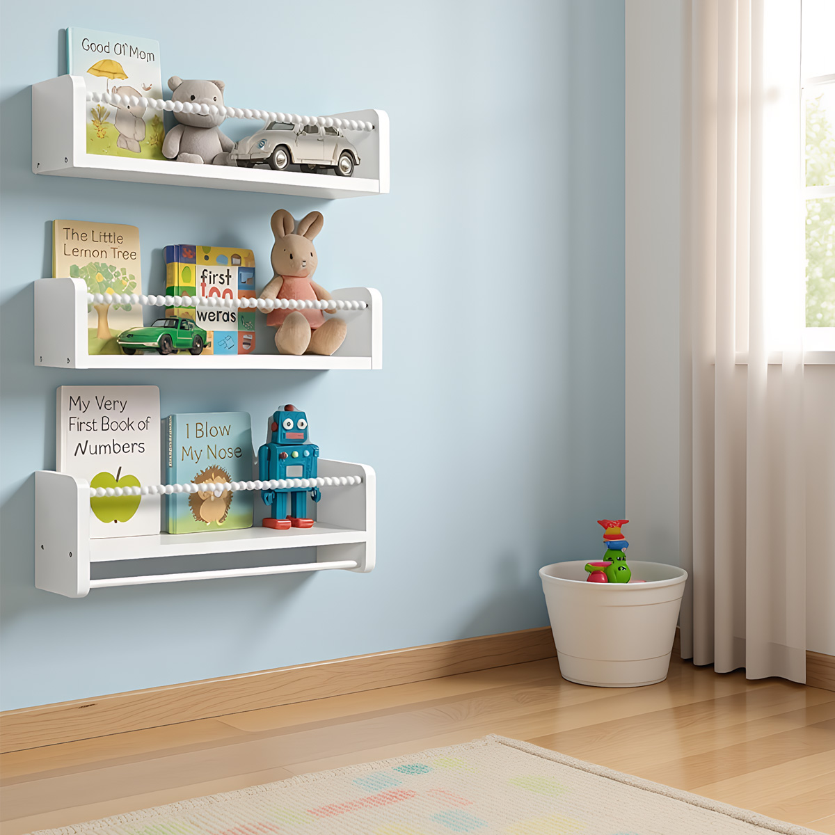 Schwebende Kinderbücherregale  – Baby Nursery Bookshelf Bewertung und Preis