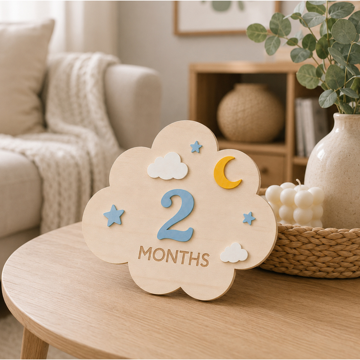 1-Set Holzkarten für die Monat – Milestone Card Set Bewertung und Preis