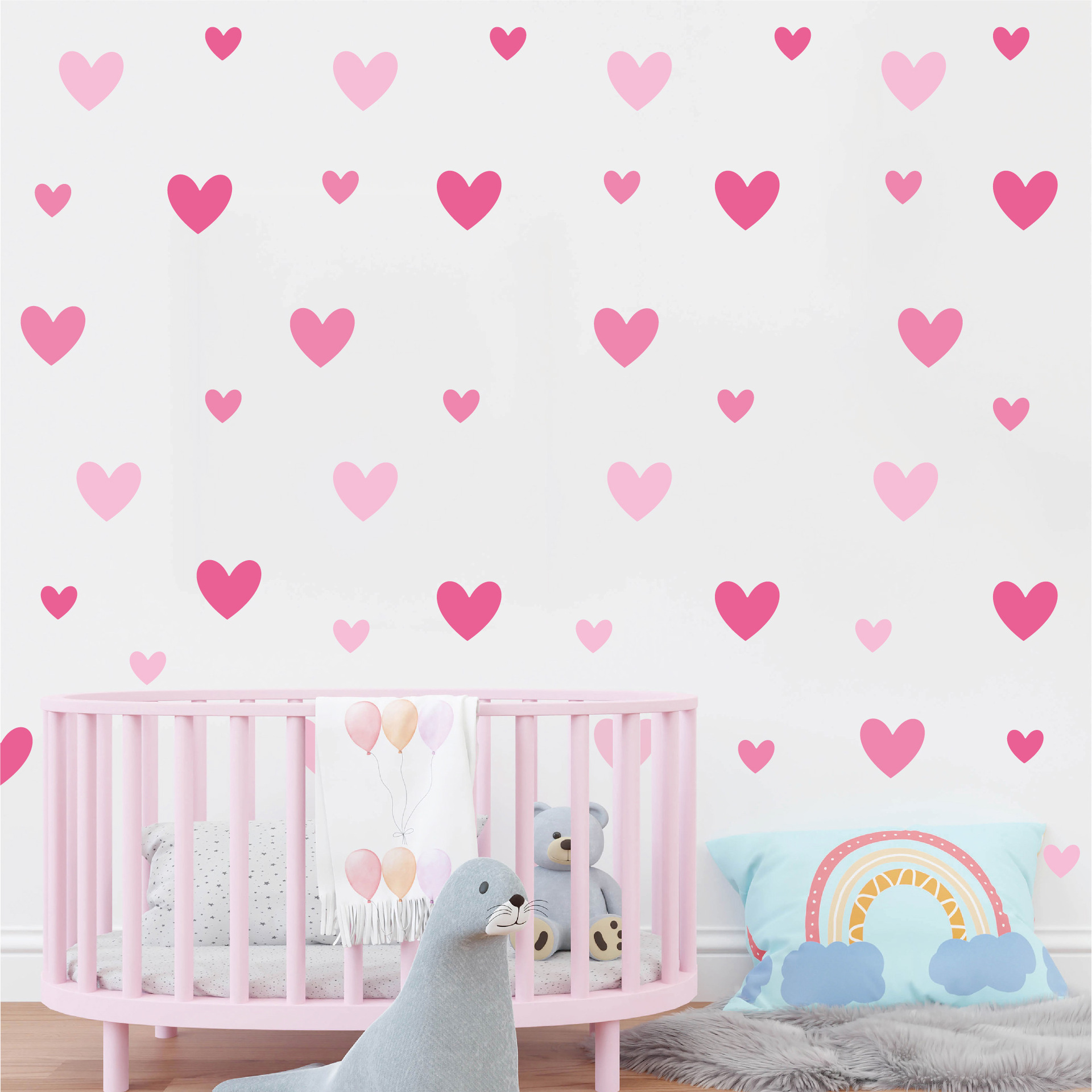 3D rosa Herz kleine Prinzessin – Baby Girl Nursery Quotes Bewertung und Preis